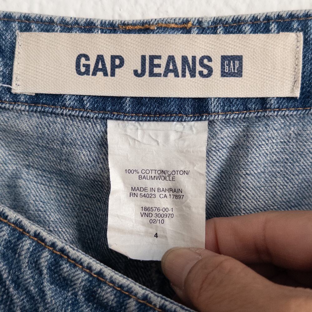 GAP Jeans Blue Denim Skirt Size 4 - Picture 4 of 5